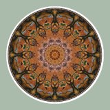 Autumn Crow Wheel, mandala art