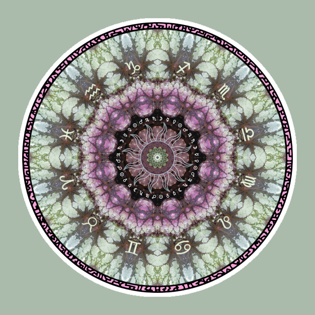 Alzarian Sun Zodiac, Mandala Art