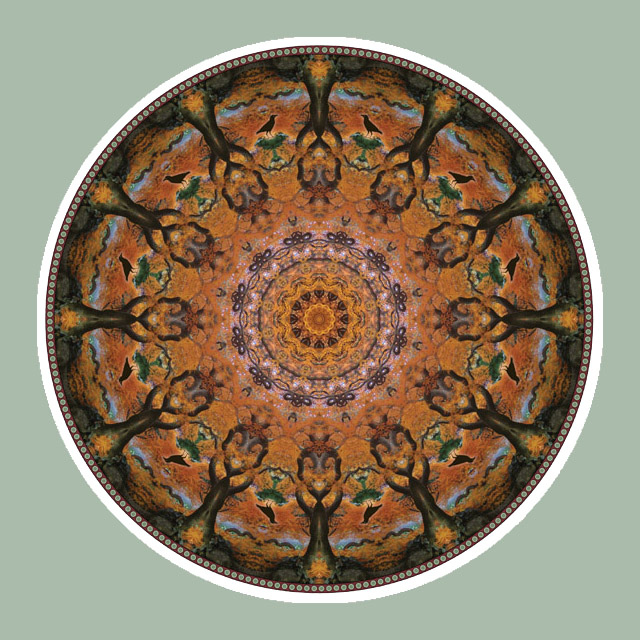 autumncrowwheel, Mandala Art
