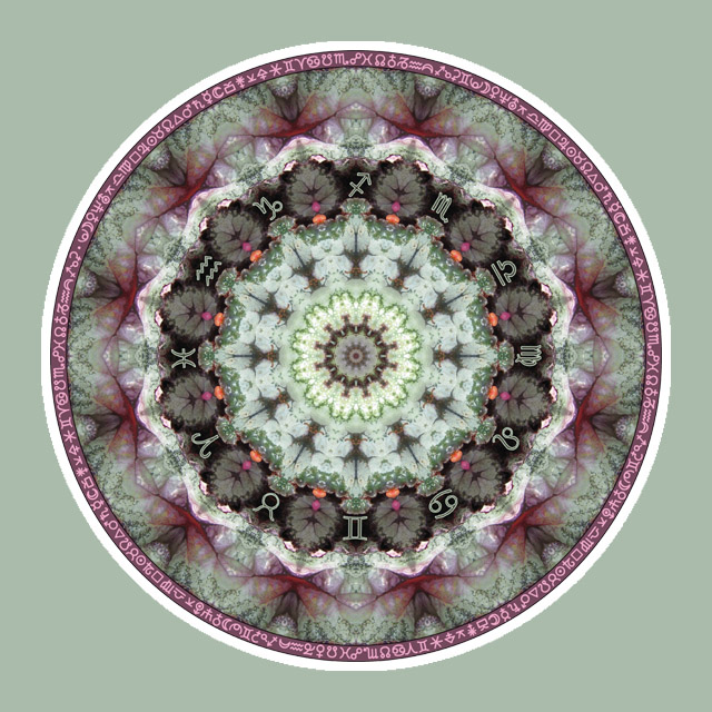 Celadon Zodiac, Mandala Art