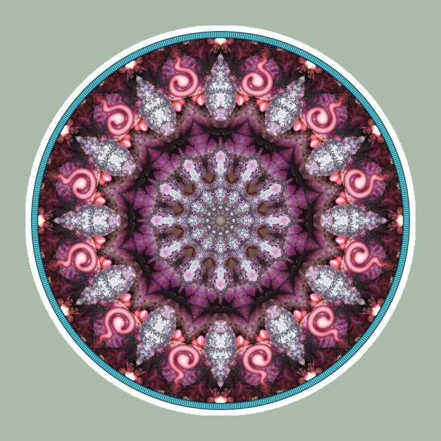 Crimson Flame Mandala, Mandala Art